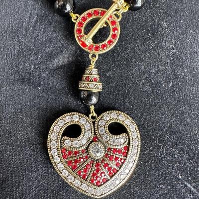 Heidi Daus Crystal "Capture My Heart" Necklace