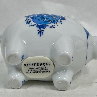 Ritzenhoff Delft Blue Piggy Bank