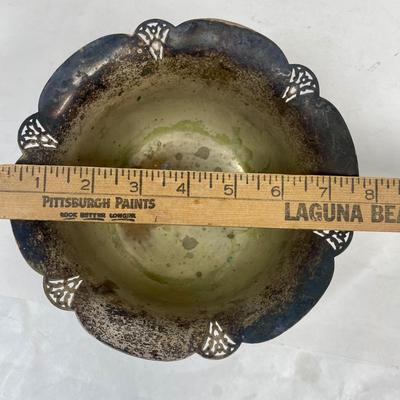 Silver-Plate Serving Pieces - Footed Bowl & 9" plate or platter