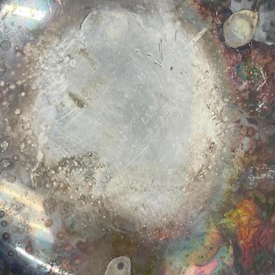 Silver-Plate Serving Pieces - Footed Bowl & 9" plate or platter