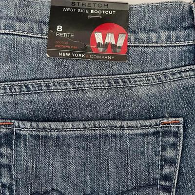 Brand New with Tags New York & Co West Side Boot Cut Jeans, Size 8 Petite