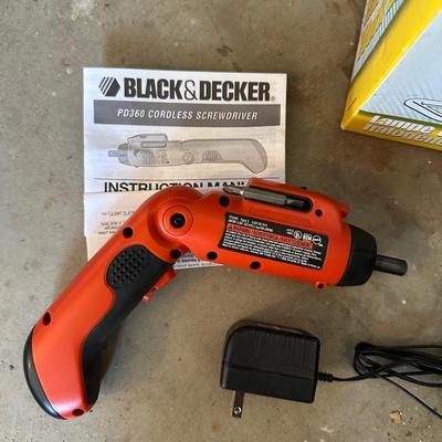 NEW 500 WATT HALOGEN WORK LIGHT AND A CORDLESS SCREWDRIVER