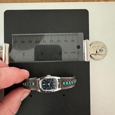Timex watch with Southwest sterling & Turquoise band