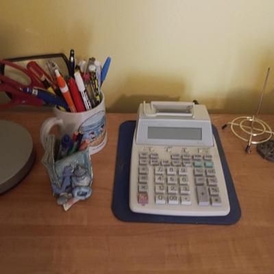 DESK LAMP, CALCULATOR, PIC W/WORDS, SOFTWARE