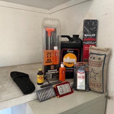 TARGET STAND, SHOTGUN CLEANING KIT, LEAD, PISTOL POWDER