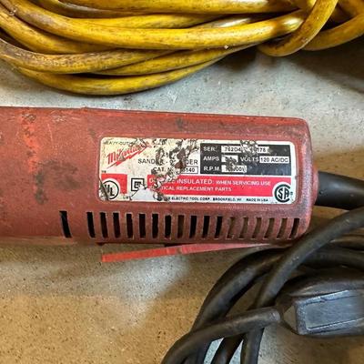 ELECTRIC CHAIN SAW, SAWZ ALL, GRINDER AND EXTENSION CORD