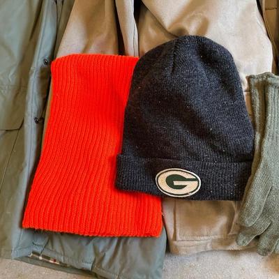 MENS XL JACKETS, HATS AND GLOVES
