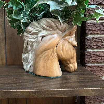 "SURF HORSES" BY JOHN PERRY AND A HORSE PLANTER