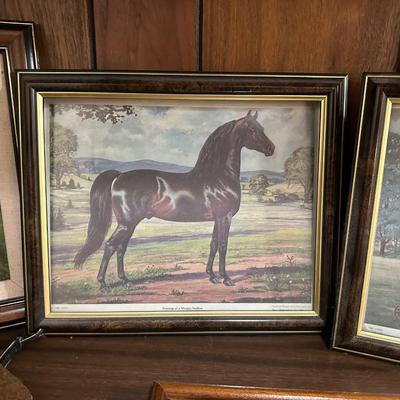 PICTURES OF HORSES AND A HORSE STATUE