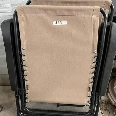 2 Tan Gravity Lounge Chair Recliners