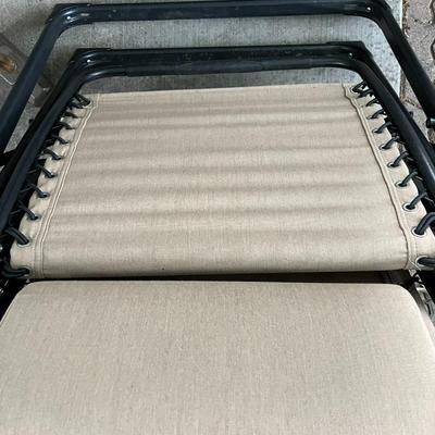 2 Tan Gravity Lounge Chair Recliners