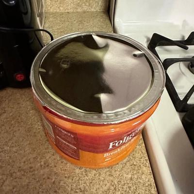 NEW COFFEE MAKER AND SEALED FOLGERS COFFEE