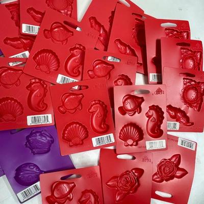 Plaid Plastic Molds - Sea Life, Flowers, etc