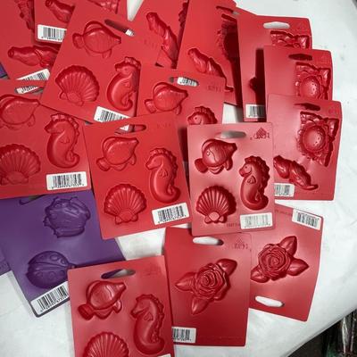 Plaid Plastic Molds - Sea Life, Flowers, etc