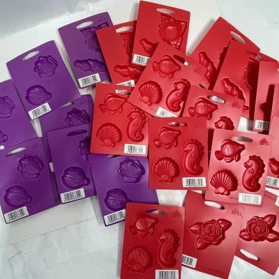 Plaid Plastic Molds - Sea Life, Flowers, etc