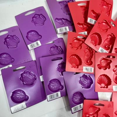 Plaid Plastic Molds - Sea Life, Flowers, etc