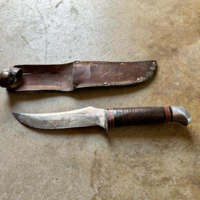 SCHRADE WALDEN FIXED BLADE KNIFE WITH SHEATH