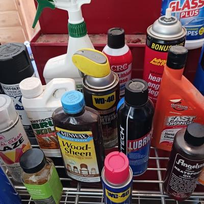 LARGE SELECTION OF CLEANERS, PAINTS AND MORE