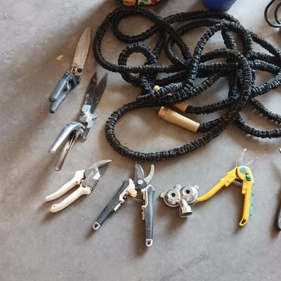 GARDEN TOOLS, CHEMICALS AND HOSE