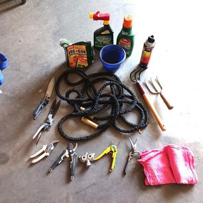 GARDEN TOOLS, CHEMICALS AND HOSE