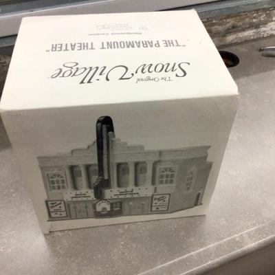 Paramount Theater Dept. 56 Snow Village Box Only