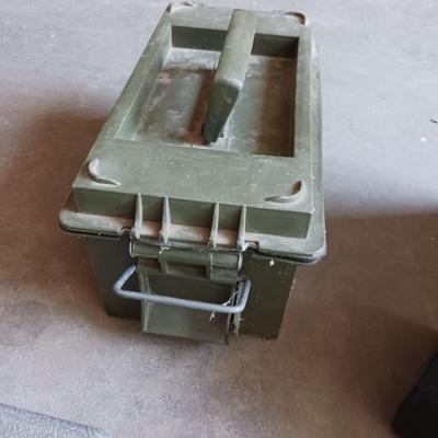 VARIOUS BOXES AND CONTAINERS INCLUDING A LOCKING SAFE