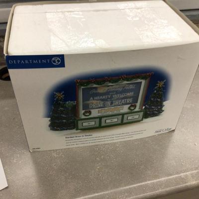 Stardust Drive In Theater Dept. 56 Snow Village Box Only