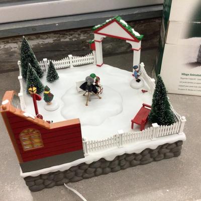 Photo With Santa Dept. 56 Village Animated