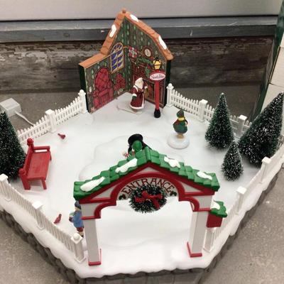 Photo With Santa Dept. 56 Village Animated