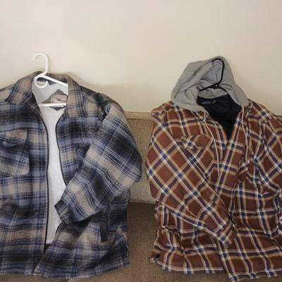 MEN'S INSULATED FLANNEL JACKETS SIZE LARGE - XL
