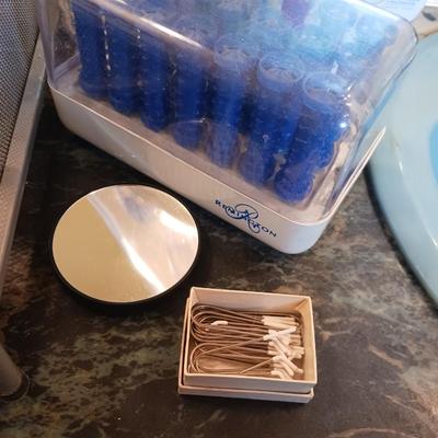 TOILETRIES AND ELECTRIC CURLERS