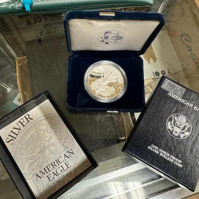 1997 AMERICAN SILVER EAGLE PROOF 1 Troy ounce silver