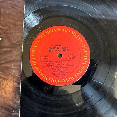 THE BEST OF THE GUESS WHO & BLOOD, SWEAT & TEARS GREATEST HITS RECORD ALBUMS