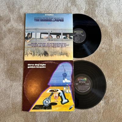 THE MAMMAS & THE PAPAS & THREE DOG NIGHT VINYL RECORD ALBUMS