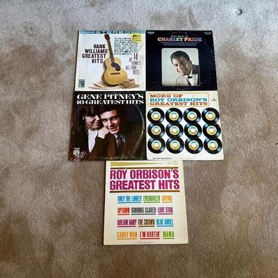 HANK WILLIAMS, CHARLIE PRIDE AND OTHER VINYL RECORDS
