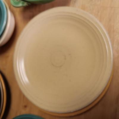 AN ASSORTMENT OF FIESTAWARE DISHES