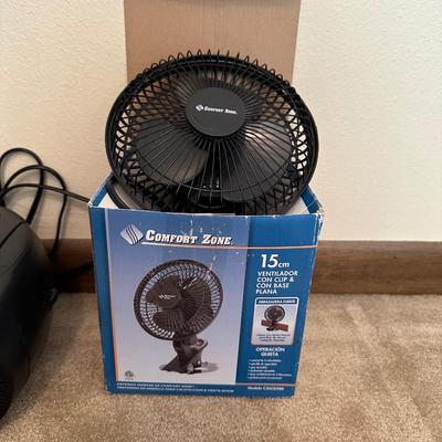 UV-C SANITIZING WAND, JENSEN STEREO CD CASSETTE PLAYER, SMALL FAN AND LAMP