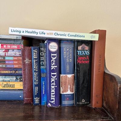 A GEODE AND A VARIETY OF BOOKS