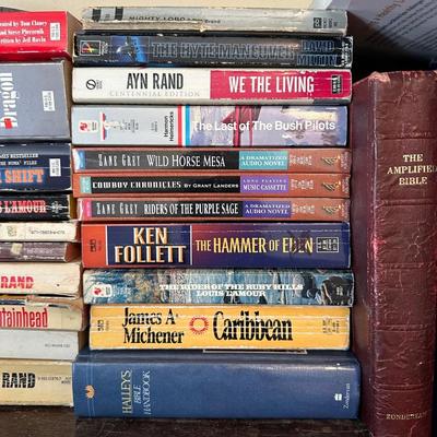 A GEODE AND A VARIETY OF BOOKS