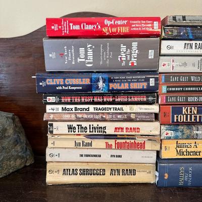 A GEODE AND A VARIETY OF BOOKS