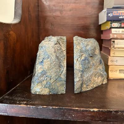 A GEODE AND A VARIETY OF BOOKS