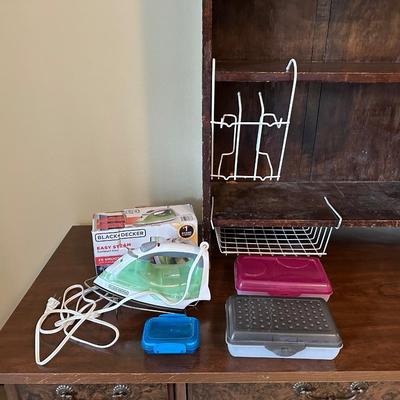 CLOTHES IRON, ORGANIZERS & LAUNDRY BASKET
