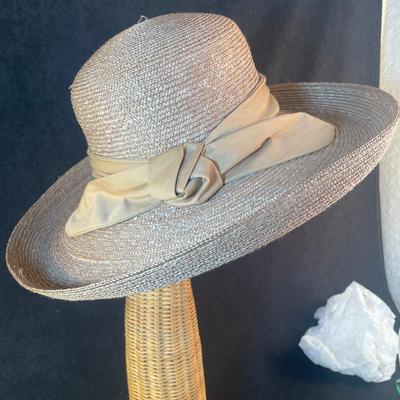 Rolled Brim Straw Hat