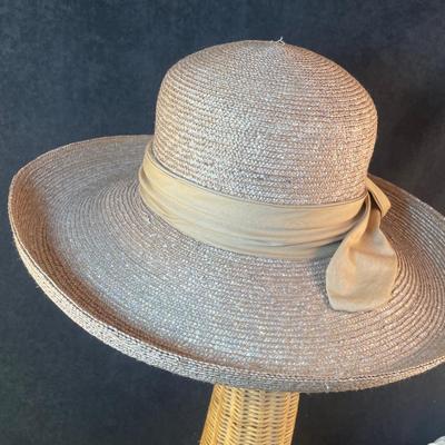 Rolled Brim Straw Hat
