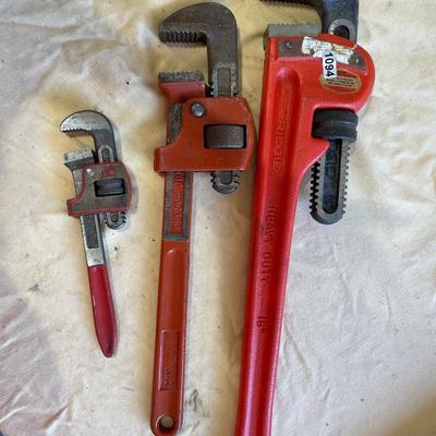 Pipe wrench assortment