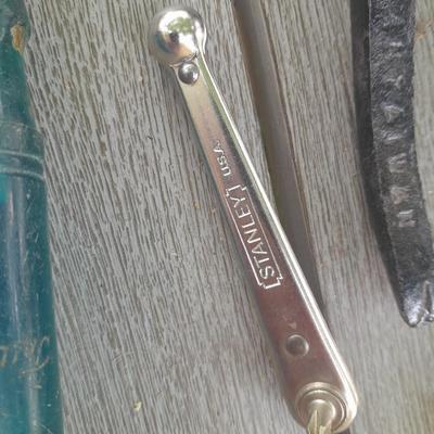 Upholstery pliers with an assortment of other hand tools and small screwdrivers from Germany