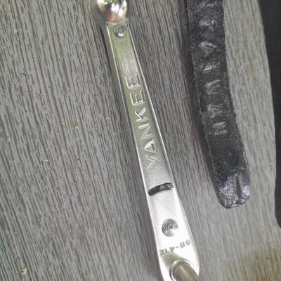 Upholstery pliers with an assortment of other hand tools and small screwdrivers from Germany