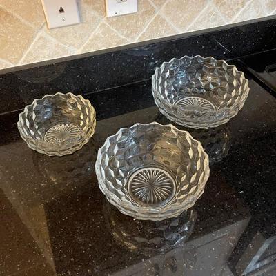Fostoria American nesting bowls