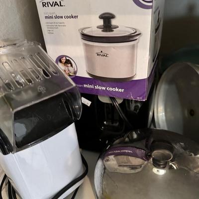 Pots & Pans , Coffee Maker, Tupperware, Small appliance's, Silver serving dishes