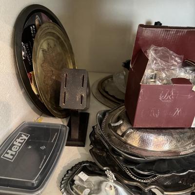 Pots & Pans , Coffee Maker, Tupperware, Small appliance's, Silver serving dishes